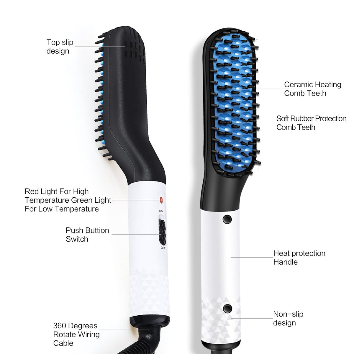 Hair Straightener Comb Beard Straightening