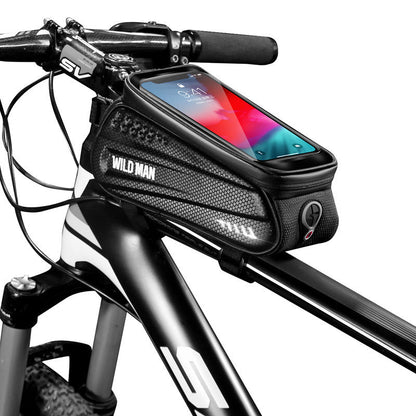 WHEEL UP Hard Shell Bike Frame Bag with Touch Screen