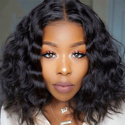 European and American Short Curly Afro Wig