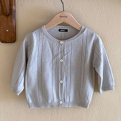 Knitted Cardigan Mesh Hollow Anti-mosquito Long Sleeve Thin Jacket