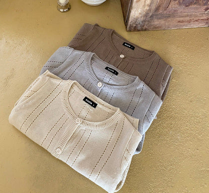 Knitted Cardigan Mesh Hollow Anti-mosquito Long Sleeve Thin Jacket