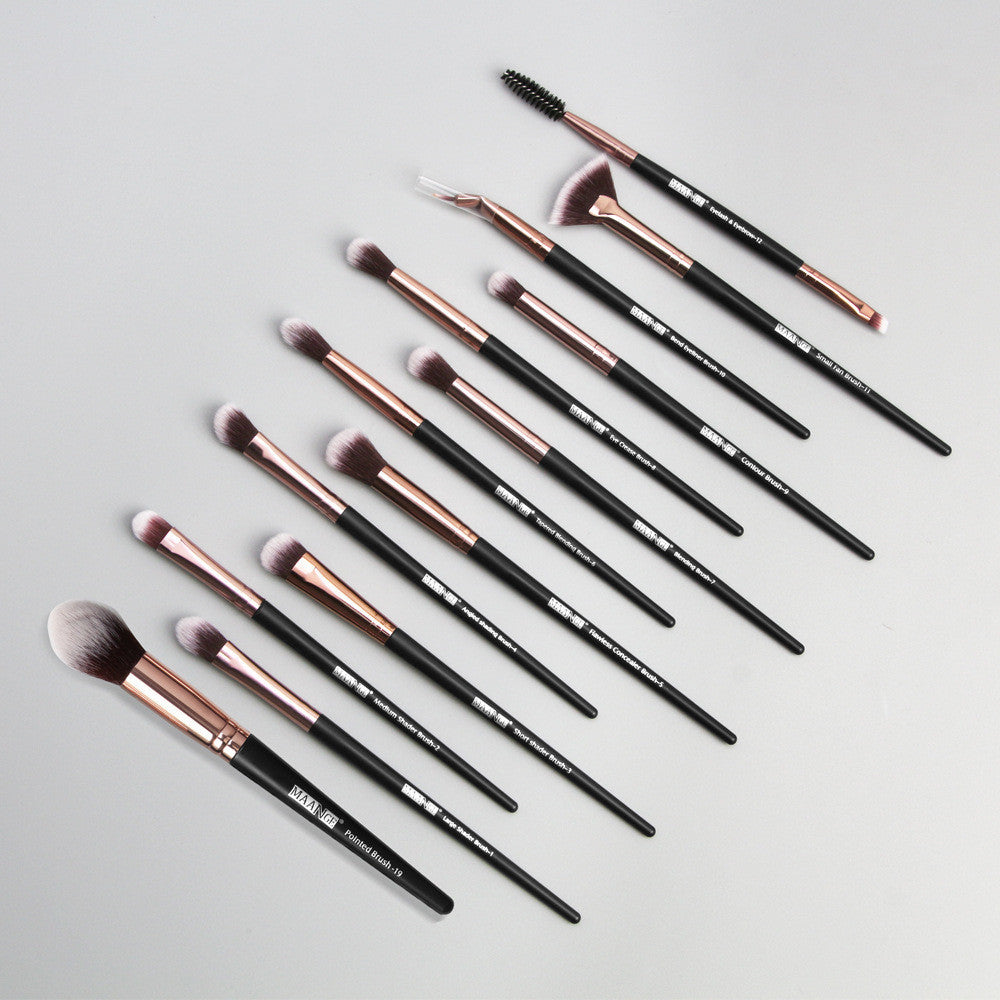 Maange 13-Piece Eye Makeup Brush Set: Beauty Tool Essentials