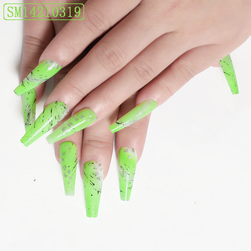 Assemble Ballet Nails Trapezoidal Coffin Fake Nails