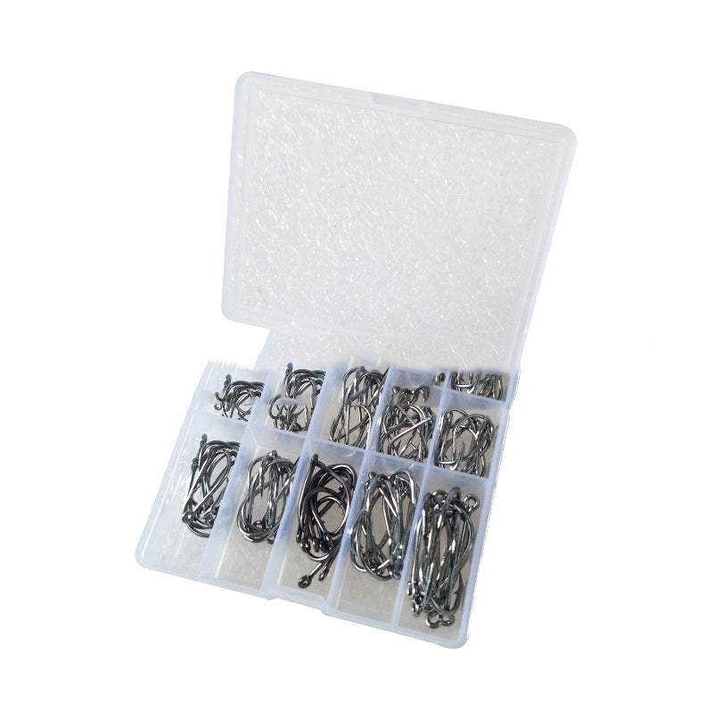 100-Piece Boxed Barbed Hooks – Ise Ni 3-12 Gold & Black