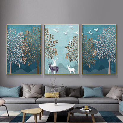 Nordic Forest Landscape Canvas