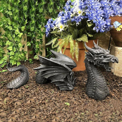 Large Dragon Gothic Garden Statue