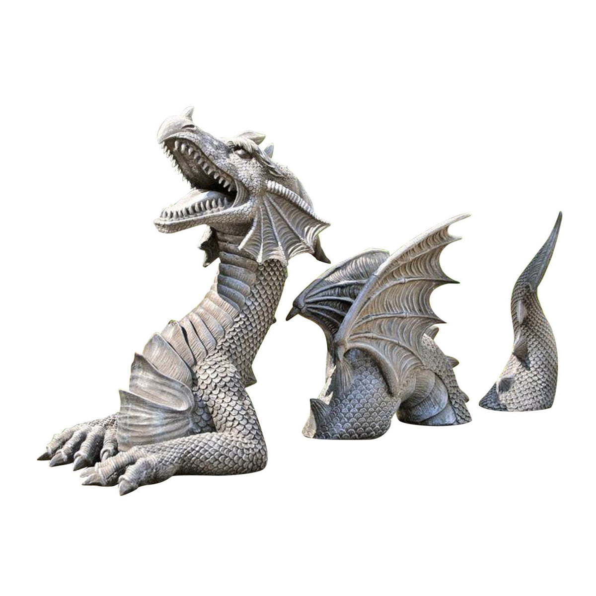 Large Dragon Gothic Garden Statue