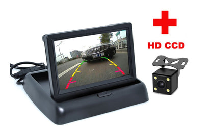 Car Baby Rearview Mirror Observation Mirror For Baby Safety Seats In Car Infrared Surveillances Camera