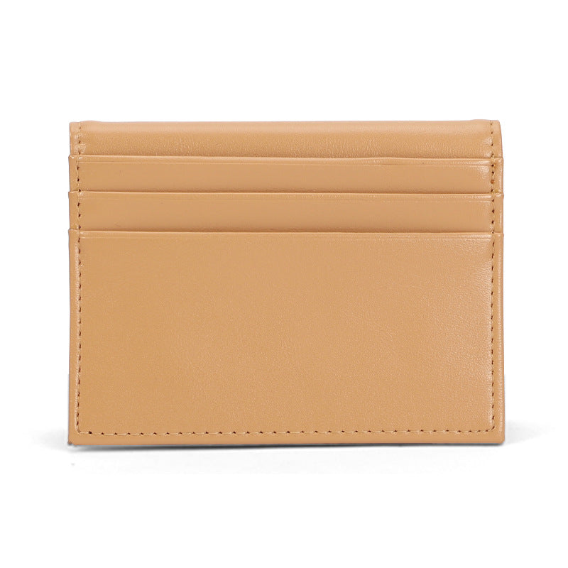 Short Foldable Solid Color Coin Purse
