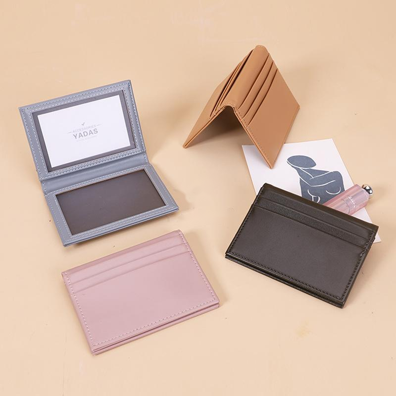 Short Foldable Solid Color Coin Purse