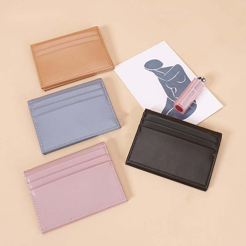 Short Foldable Solid Color Coin Purse