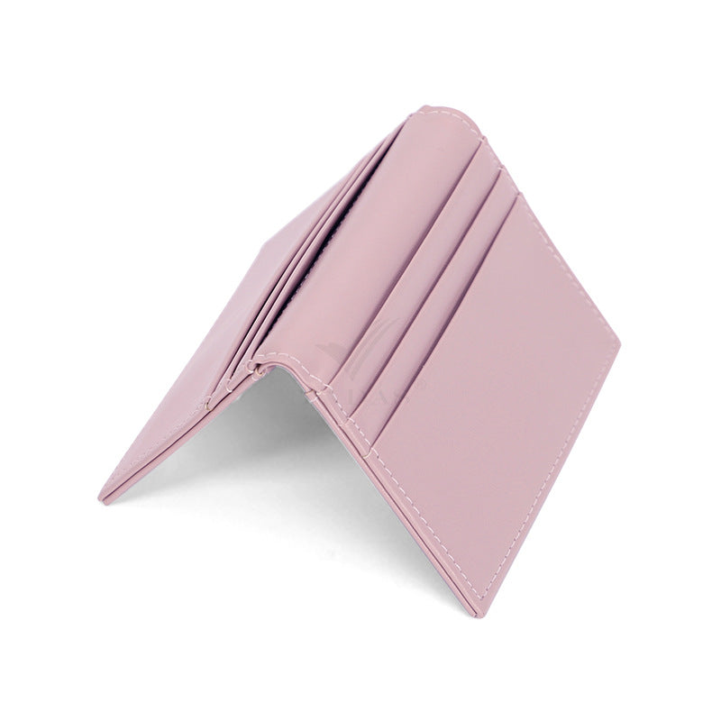 Short Foldable Solid Color Coin Purse