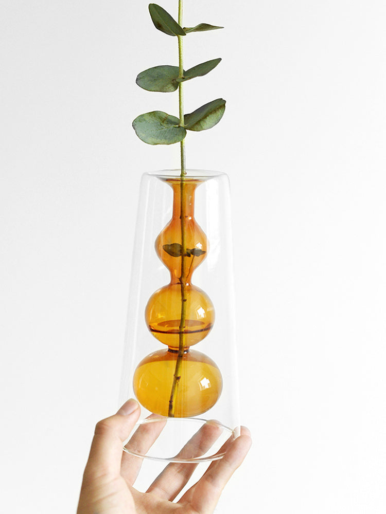 Stained Glass Gourd Vase