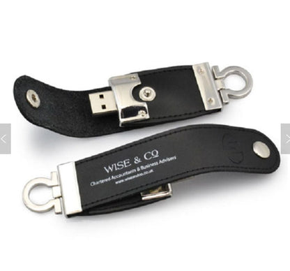 Creative Metallic Leather Usb Flash Drive 4Gb 8Gb 16Gb 32Gb 64Gb 128Gb Memory Media U Disk