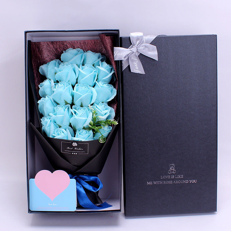 Birthday Gift Soap Rose Bouquet Gift Box