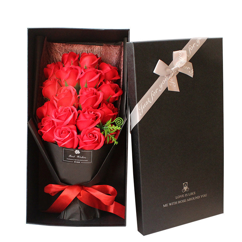 Birthday Gift Soap Rose Bouquet Gift Box