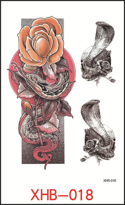 Flower Arm Tattoo Stickers, Night Market Tattoos