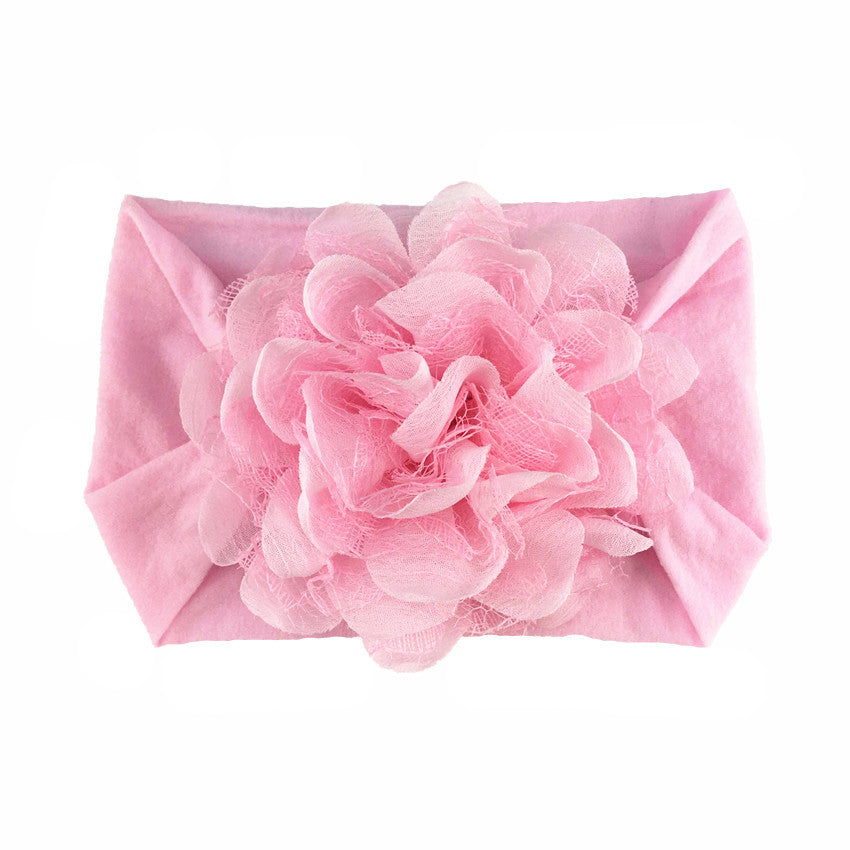 Chiffon Mesh Flower Baby Headdress Headband