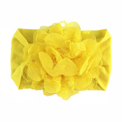 Chiffon Mesh Flower Baby Headdress Headband