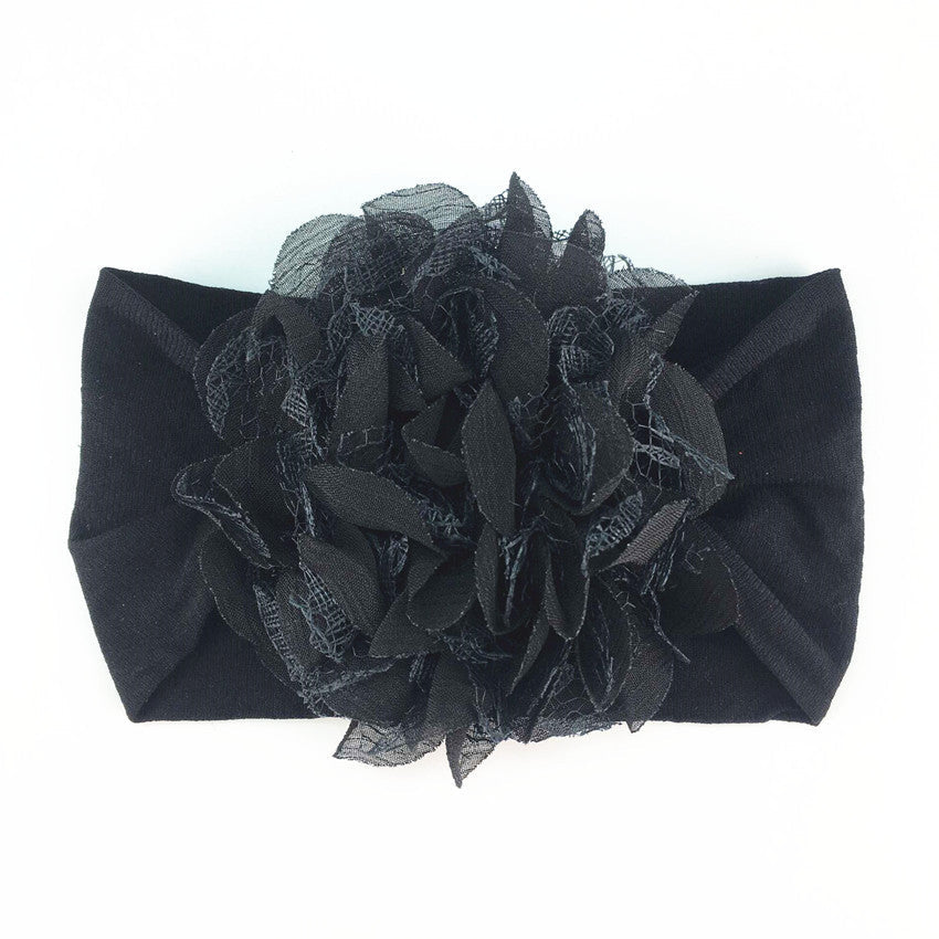 Chiffon Mesh Flower Baby Headdress Headband