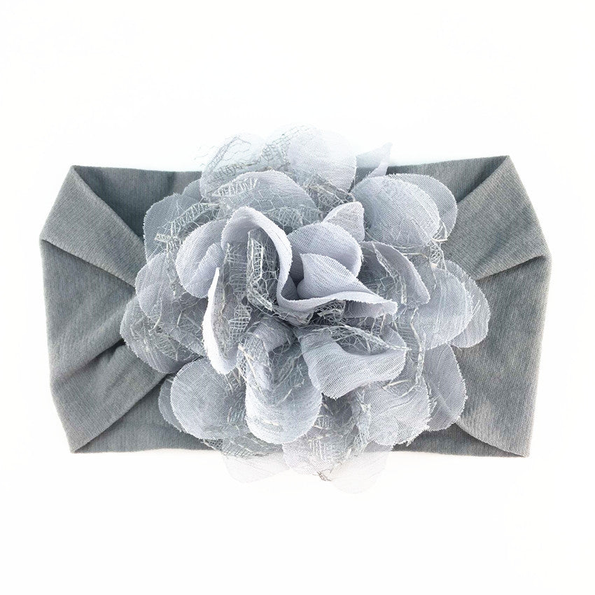 Chiffon Mesh Flower Baby Headdress Headband