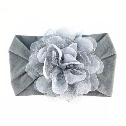 Chiffon Mesh Flower Baby Headdress Headband