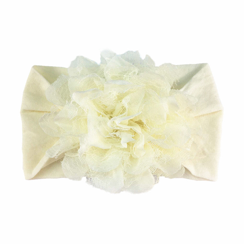 Chiffon Mesh Flower Baby Headdress Headband
