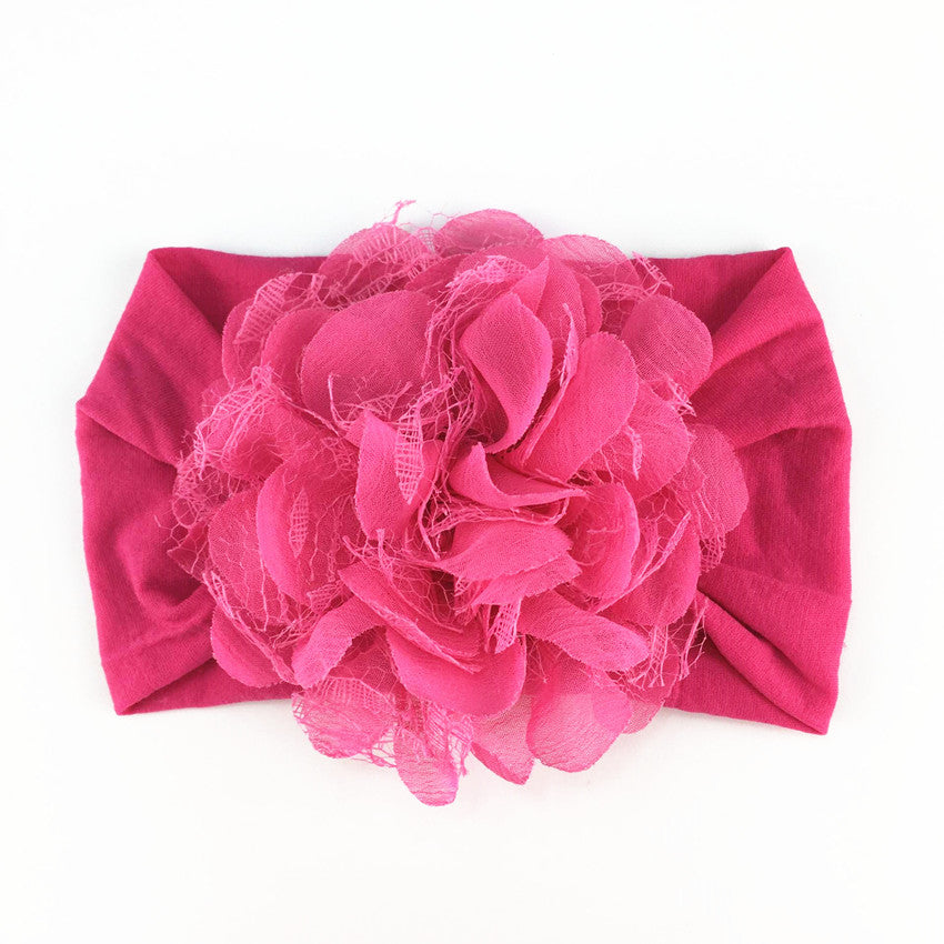 Chiffon Mesh Flower Baby Headdress Headband