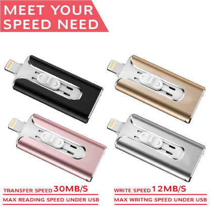 Compatible With , Suitable For Android Computer Three-in-one Metal USB  Drive