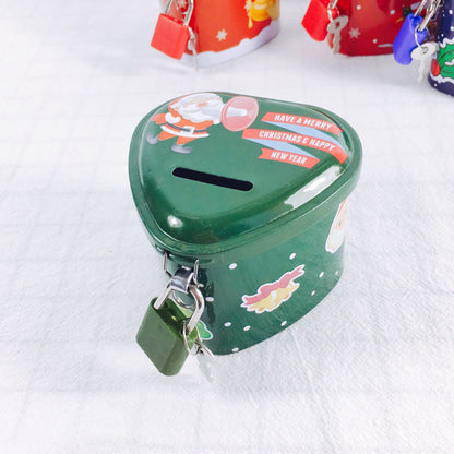 Heart-Shaped Christmas Piggy Bank School Gifts