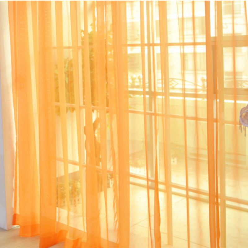 Solid Tulle Modern Sheer Curtains