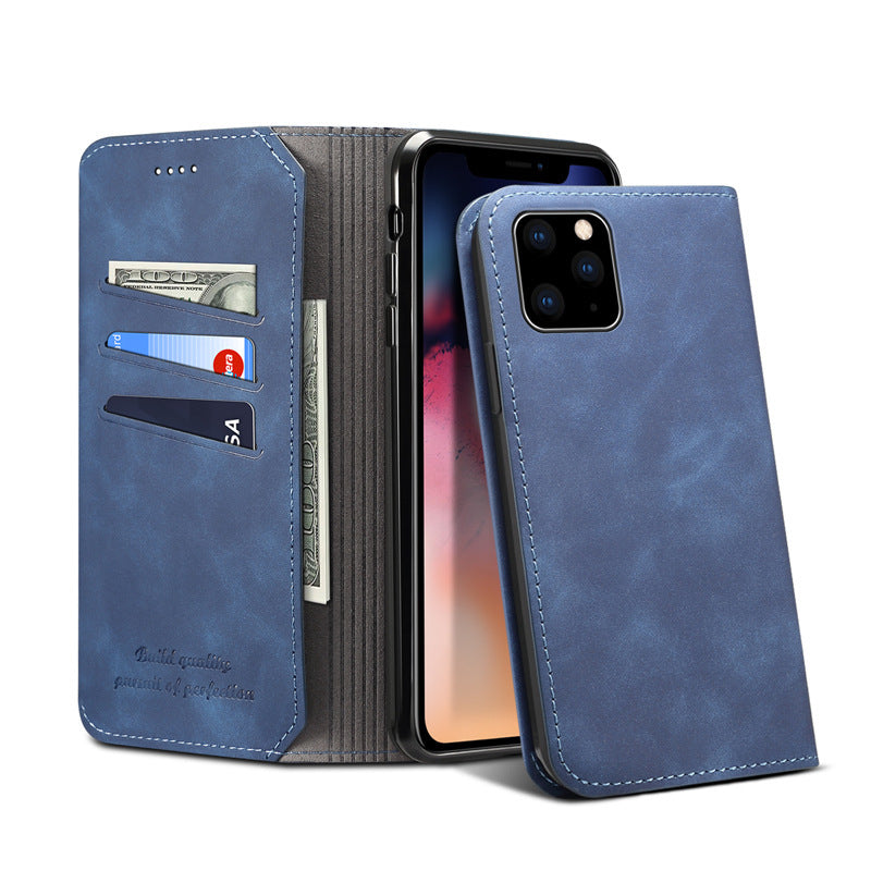 Leather Wallet Card Holder Flip Cover