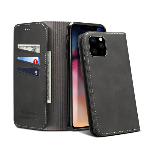 Leather Wallet Card Holder Flip Cover