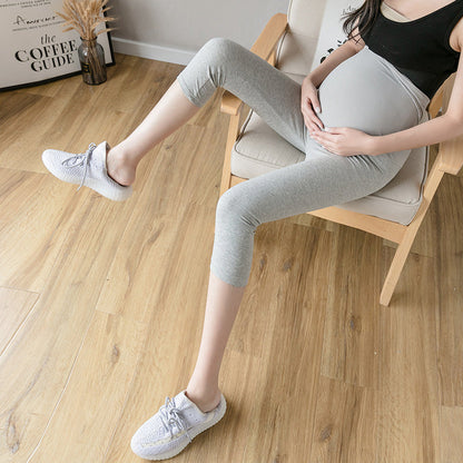 Maternity Summer Thin Maternity Cropped Trousers