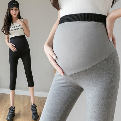 Maternity Summer Thin Maternity Cropped Trousers