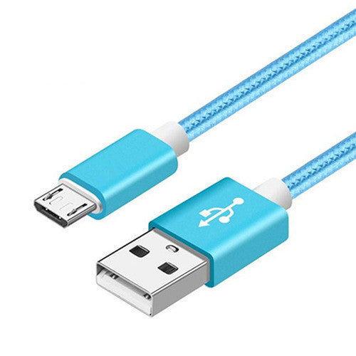 Nylon Braided V8 Charging Cable for Apple