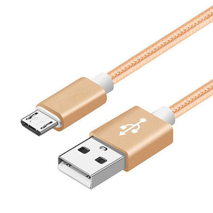 Nylon Braided V8 Charging Cable for Apple