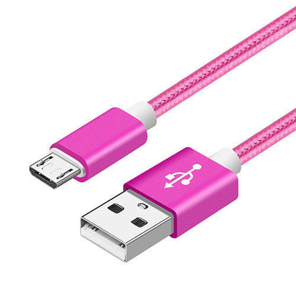 Nylon Braided V8 Charging Cable for Apple