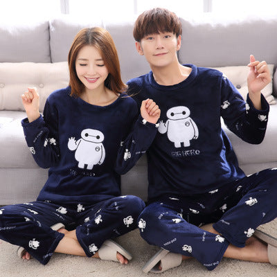 Plus Size Couple Plus Fertilizer Plus 200 Kg Plus Velvet Velvet Pajamas Women