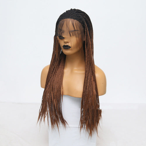 Gradient Brown Three-strand Long Braid