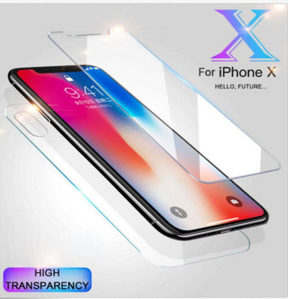 Tempered Glass Protector for iPhone 12 11 XS Max 7 8 6