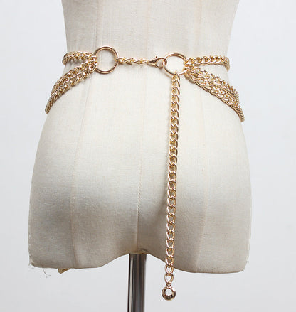 Fashion Decorative Dress With Skirt Belt Accessories