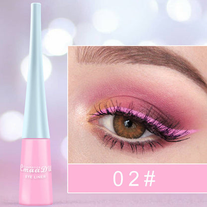 17-Color Matte Liquid Eyeliner: Quick-Drying, Long-Lasting, Non-Blooming