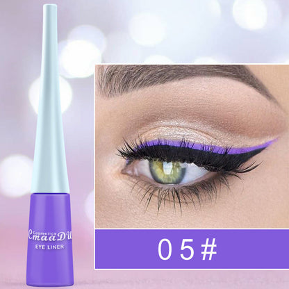 17-Color Matte Liquid Eyeliner: Quick-Drying, Long-Lasting, Non-Blooming