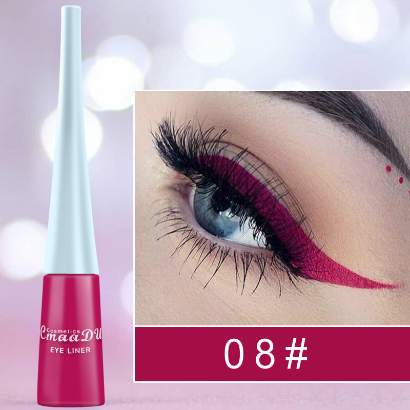 17-Color Matte Liquid Eyeliner: Quick-Drying, Long-Lasting, Non-Blooming