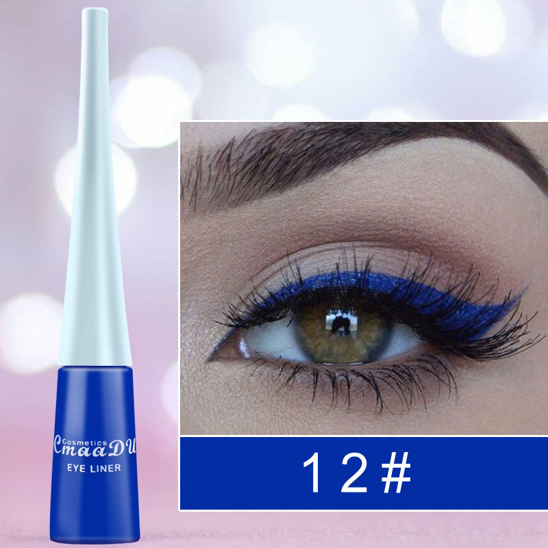 17-Color Matte Liquid Eyeliner: Quick-Drying, Long-Lasting, Non-Blooming
