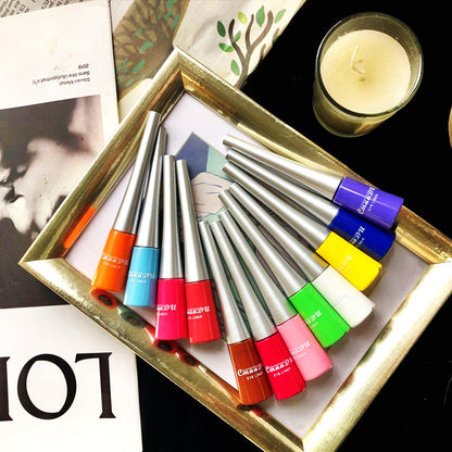 17-Color Matte Liquid Eyeliner: Quick-Drying, Long-Lasting, Non-Blooming