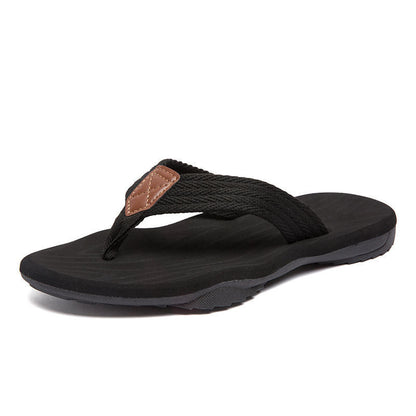 Men's Fashion Non-Slip Deodorant Beach Slippers Men's Personalized Flip Sandals