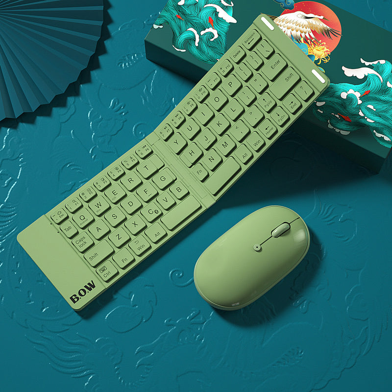 Foldable Bluetooth Keyboard and Mouse Set for Business and Travel