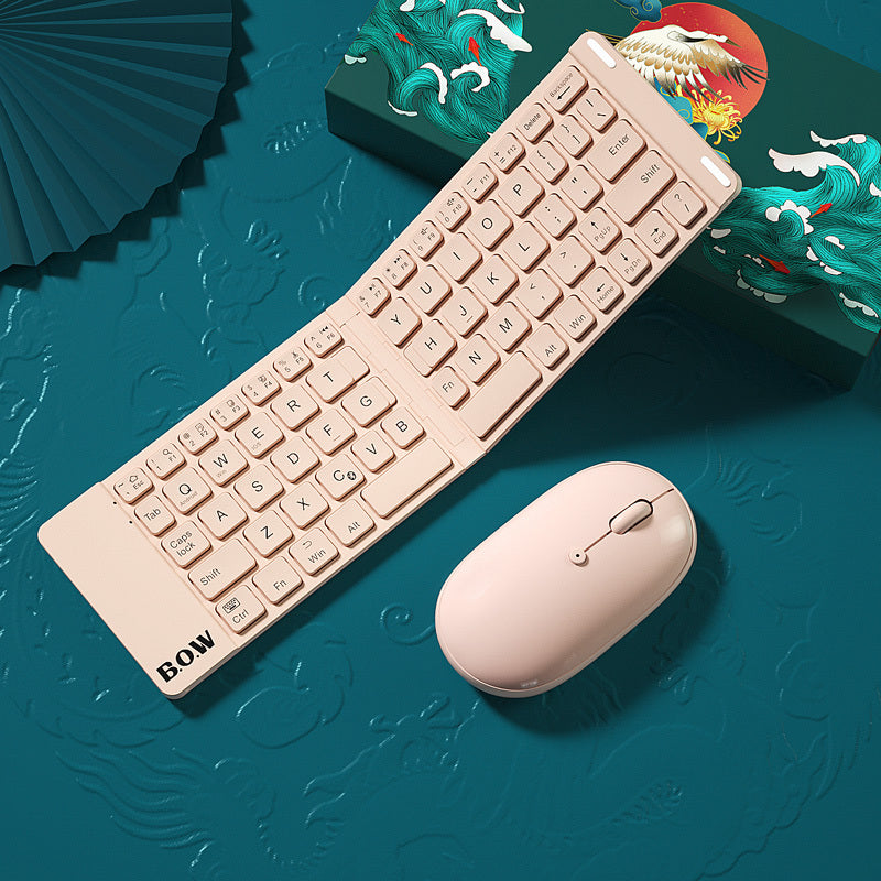 Foldable Bluetooth Keyboard and Mouse Set for Business and Travel